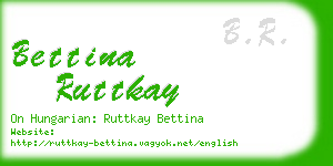 bettina ruttkay business card